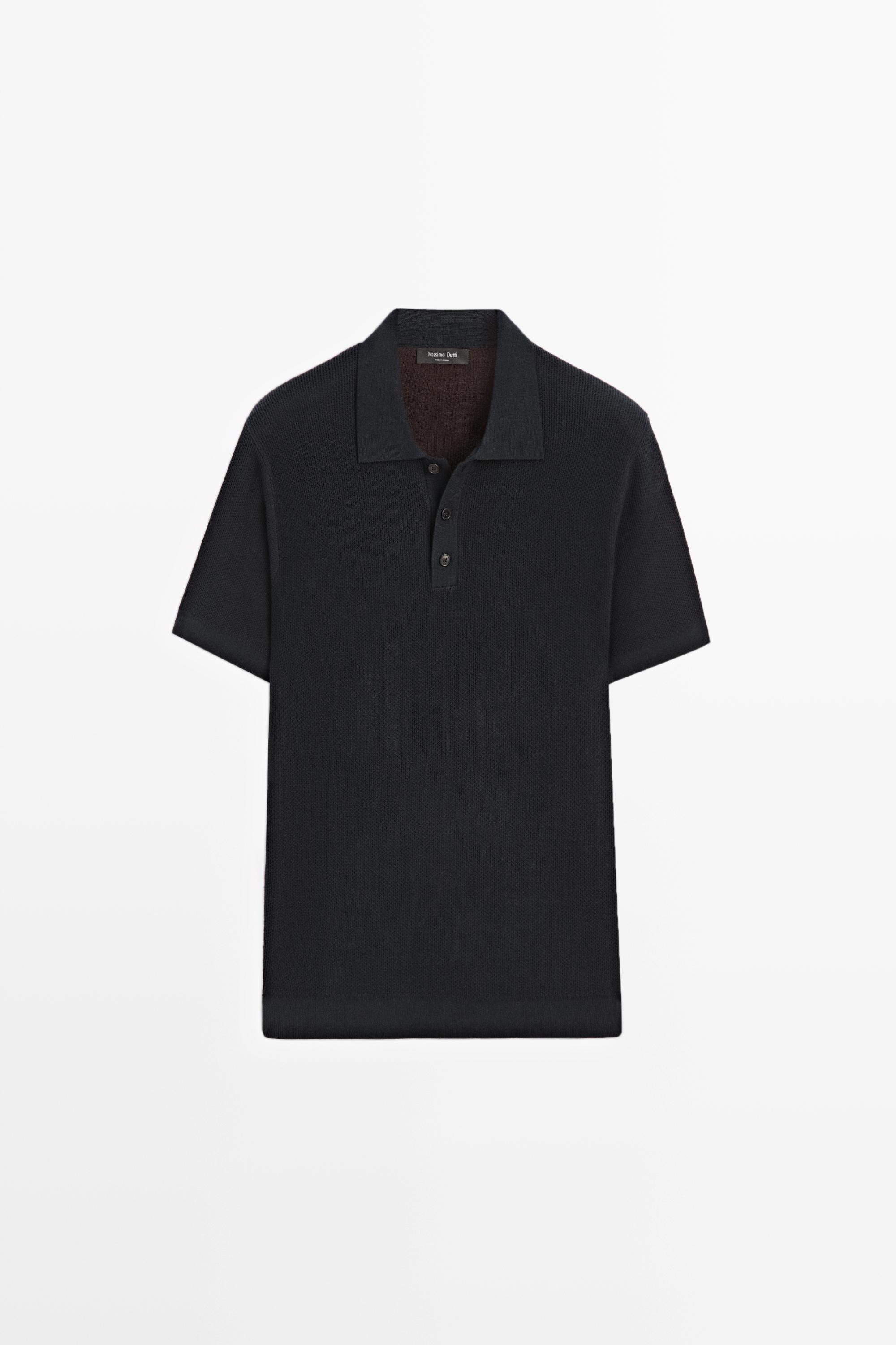 Polo texturé 100 % coton